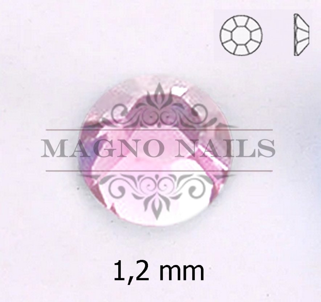 Glas Ministrasssteine rund - Light Rose Nail Art Nails Nagel Nögel Nailart